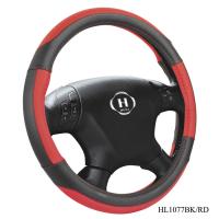 Black And Red Steering Wheel Cover